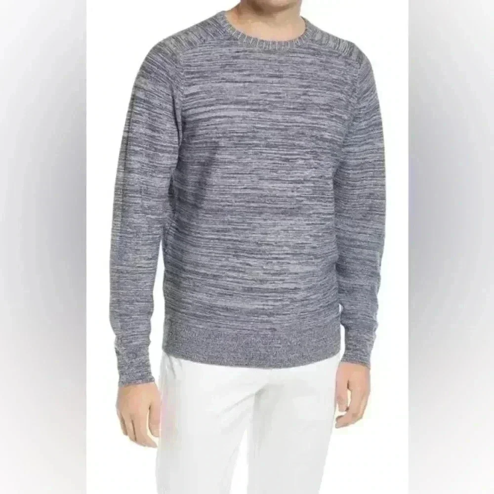 Peter Millar Men’s‎ Crown Cool Crewneck Merino Wool Sweater Size Medium Navy